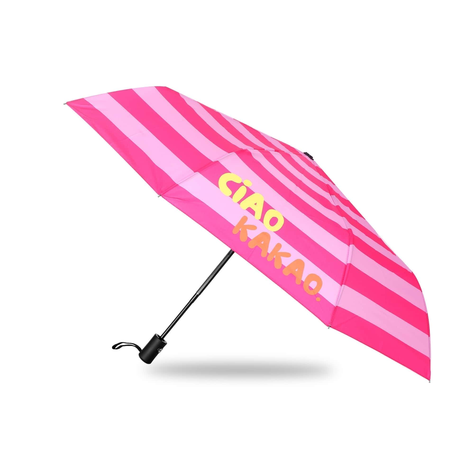 Taschenschirm "Ciao Kakao" Regenschirm Streifen